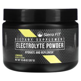 Sierra Fit, Electrolyte Powder, 0 Calories, Lemonade, 10.5 oz (299 g)