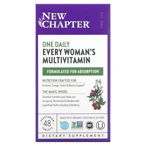 New Chapter, Every Woman's One Daily Multi, 48 Tablets