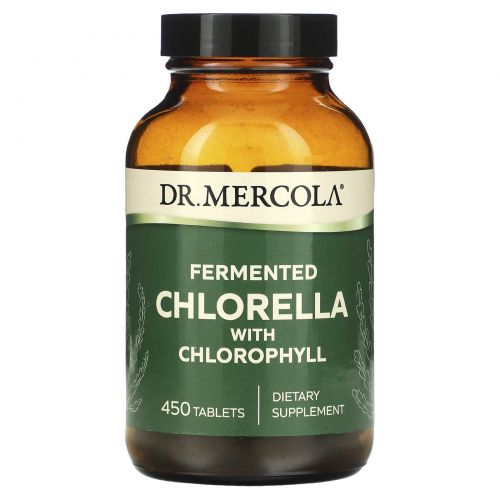 Dr. Mercola, Премиум добавки,  ферментированный экстракт хлореллы, 450 таблеток