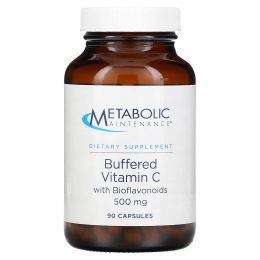 Metabolic Maintenance, Buffered Vitamin C with Bioflavonoids, 500 mg, 100 Capsules