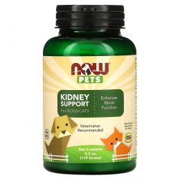 Now Foods, Pets, Kidney Support Powder for Dogs & Cats, 4.2 oz (119 g)