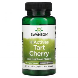 Swanson, HiActives Tart Cherry, 465 mg, 60 Capsules