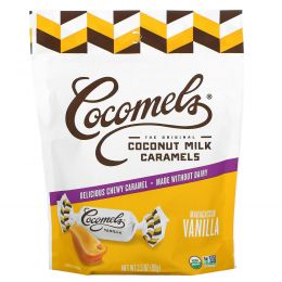 Cocomels, Органическая карамель с кокосовым молоком, ваниль, 3,5 унц. (100 г)