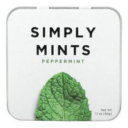 Simply Gum, Мятные конфеты, перечная мята, 30 г