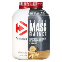 Dymatize Nutrition, Super Mass Gainer, Gourmet Vanilla, 6 lbs (2.7 kg)