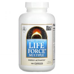 Source Naturals, Сила жизни, без железа, 180 капсул