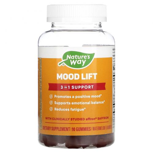 Nature's Way, Mood Lift, арбуз, 90 жевательных таблеток