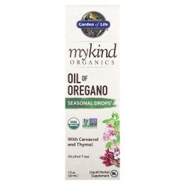 Garden of Life, MyKind Organics, Oil of Oregano Seasonal Drops, 1 fl oz (30 mL)