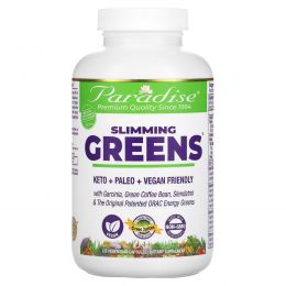 Paradise Herbs, Зелень для похудения, 120 вегетарианских капсул