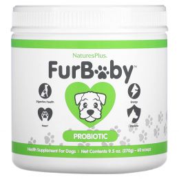 NaturesPlus, FurBaby, пробиотик для собак, 270 г (9,5 унции)