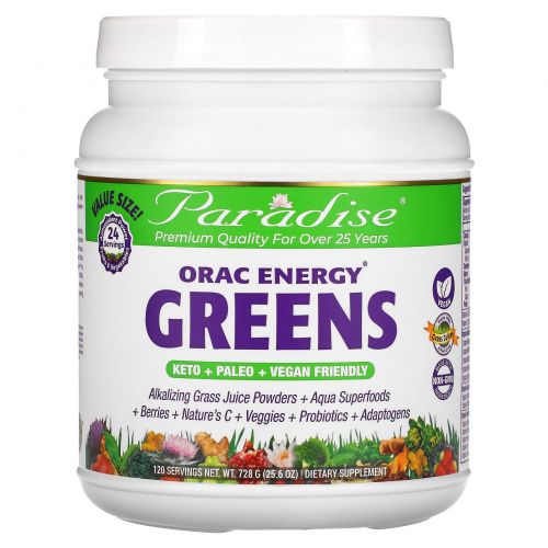 Paradise Herbs, ORAC Energy Greens, 25.6 oz (728 g)