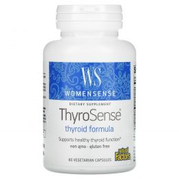 Natural Factors, Пищевая добавка WomenSense, ThyroSense, для щитовидной железы, 60 растительных капсул