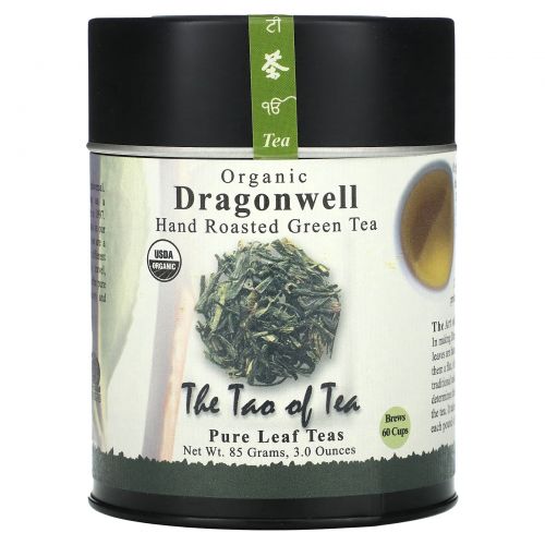 The Tao of Tea, Органический зеленый чай ручной обжарки, Dragonwell, 85 г (3 унции)