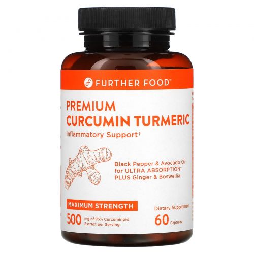 Further Food, Premium Curcumin Turmeric, 500 mg, 60 Capsules