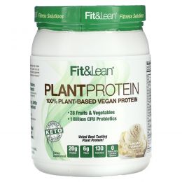Fit & Lean, Plant Protein, Creamy Vanilla, 1.17 lb (532.5 g)