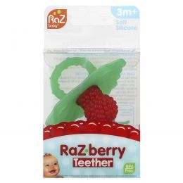 RaZbaby, Прорезыватель для зубов, 3 мес., Raz-berry, 1 Прорезыватель для зубов