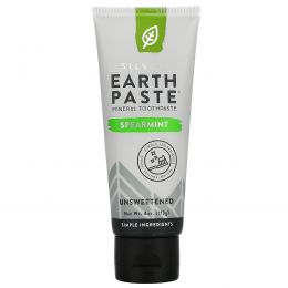 Redmond Trading Company, Earthpaste, Mineral Toothpaste, Unsweetened, Spearmint, 4 oz (113 g)