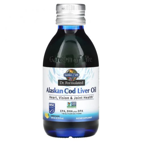 Garden of Life, Dr. Formulated, Alaskan Cod Liver Oil, Lemon, 6.76 fl oz (200 ml)