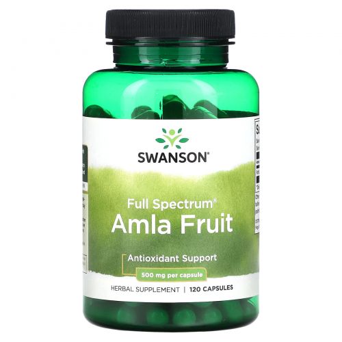 Swanson, Плоды амлы полного спектра, 500 мг, 120 капсул