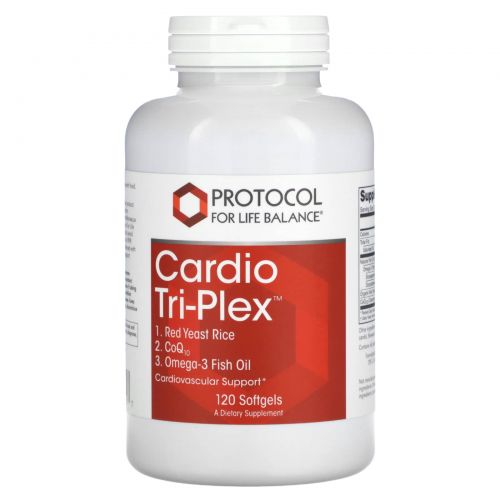 Protocol for Life Balance, Cardio Tri-Plex, 120 мягких таблеток