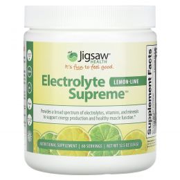 Jigsaw Health, Electrolyte Supreme, лимон и лайм, 354 г (12,5 унции)