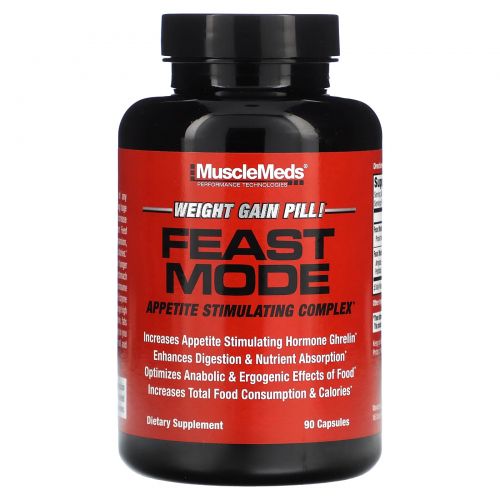 MuscleMeds, Feast Mode, комплекс для стимуляции аппетита, 90 капсул