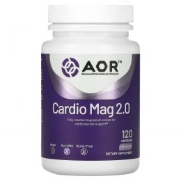 Advanced Orthomolecular Research AOR, Классическая серия, Cardio-Mag 2.0, 120 растительных капсул