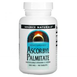 Source Naturals, Аскорбилпальмитат, 500 мг, 90 таблеток