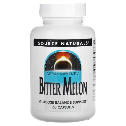 Source Naturals, Китайская горькая тыква (Bitter Melon), 60 капсул