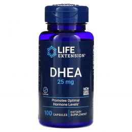 Life Extension, DHEA (дегидроэпиандростерон), 25 мг, 100 капсул