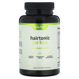 Snap Supplements, Hairtonic для него, средство для роста волос и бороды, 90 капсул