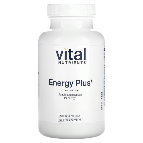 Vital Nutrients, Energy Plus, 120 веганских капсул