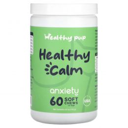 Healthy Pup, Healthy Calm, от беспокойства, для собак, 60 жевательных таблеток, 132 г (4,6 унции)