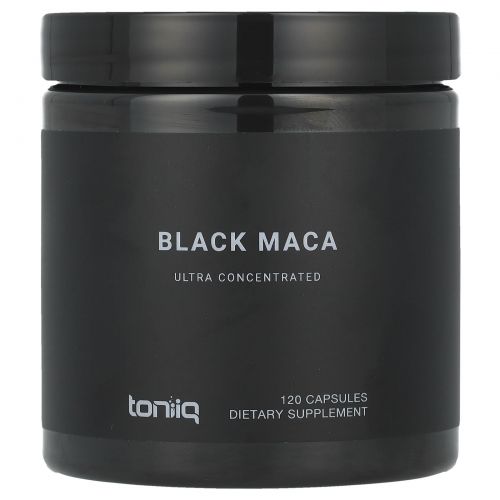 Toniiq, Черная мака, 120 капсул (666 мг в каждой капсуле)