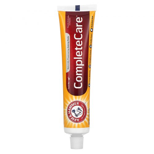 Arm & Hammer, Complete Care, Baking Soda & Peroxide Toothpaste, Plus Whitening with Stain Defense, 6.0 oz (170 g)