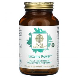 The Synergy Company, Enzyme Power, Full-Spectrum Digestive Support, 90 Capsules