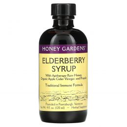 Honey Gardens, Сироп из бузины с натуральным медом и прополисом, 120 мл