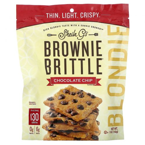 Sheila G's, Brownie Brittle, блонди с шоколадной крошкой, 142 г (5 унций)