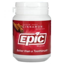 Epic Dental, Жевательная резинка с корицей, 50 шт