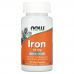 Now Foods, Iron, 18 мг, 120 вегетарианских капсул