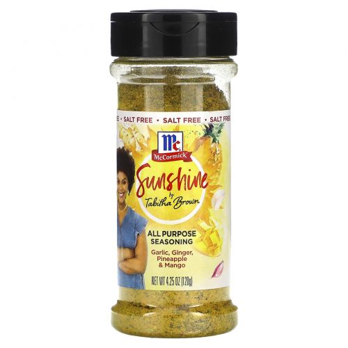 McCormick, All Purpose Seasoning, Sunshine от Tabitha Brown, без соли, 120 г (4,25 унции)