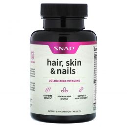 Snap Supplements, Для волос, кожи и ногтей, 60 капсул