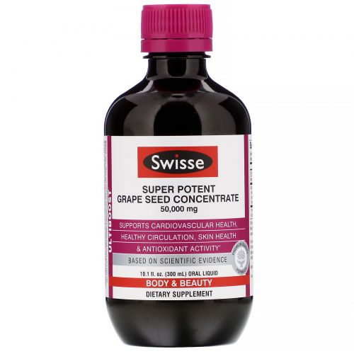 Swisse, Ultiboost, Super Potent Grape Seed Concentrate, 50,000 mg, 10.1 fl oz (300 ml)