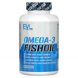 EVLution Nutrition, Omega-3 Fish Oil, Triple Strength, 120 Softgels