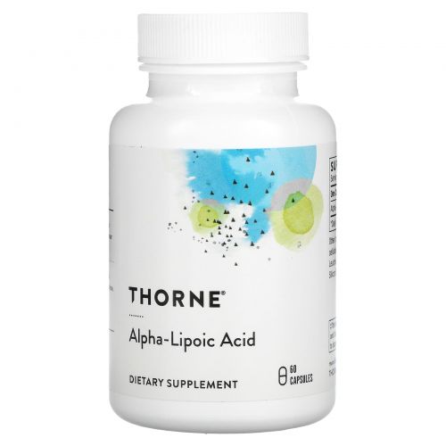Thorne Research, альфа-липоевая кислота, 60 капсул
