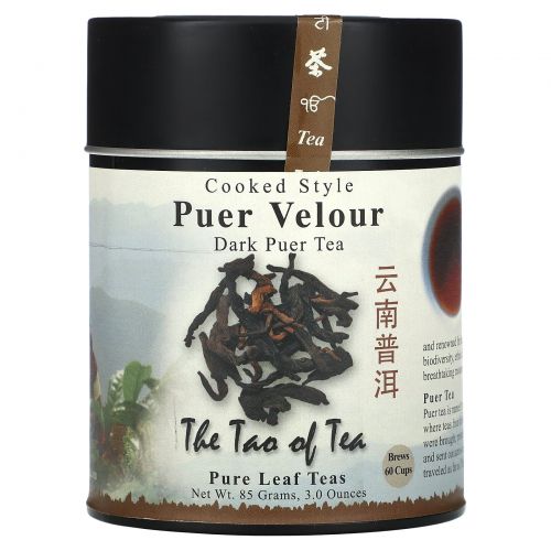 The Tao of Tea, Cooked Style Puer Velour, Dark Puer Tea, 3 oz (85 g)