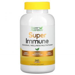 Super Nutrition, «Супер иммунитет», мультивитамины для укрепления иммунитета, 240 таблеток