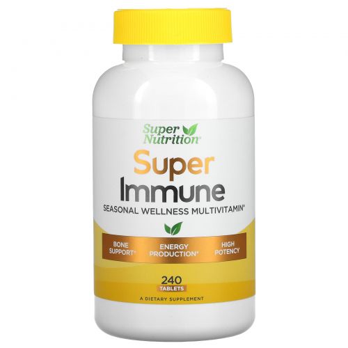 Super Nutrition, «Супер иммунитет», мультивитамины для укрепления иммунитета, 240 таблеток