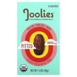 Joolies, Органические финики Medjool, без косточек, снек, 40 г (1,4 унции)