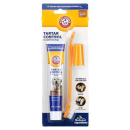 Arm & Hammer, Tartar Control, стоматологический набор для собак, говядина, набор из 3 предметов